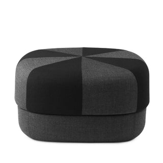 Normann Copenhagen Circus Duo Large fabric pouf 65x65cm. with h.35 cm. Normann Copenhagen Circus Duo Black - Buy now on ShopDecor - Discover the best products by NORMANN COPENHAGEN design