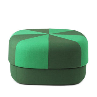 Normann Copenhagen Circus Duo Large fabric pouf 65x65cm. with h.35 cm. Normann Copenhagen Circus Duo Green - Buy now on ShopDecor - Discover the best products by NORMANN COPENHAGEN design