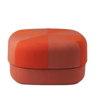Normann Copenhagen Circus Duo Large fabric pouf 65x65cm. with h.35 cm. Normann Copenhagen Circus Duo Orange - Buy now on ShopDecor - Discover the best products by NORMANN COPENHAGEN design