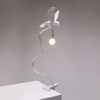 Seletti Sparrow Landing with clamp table lamp - Buy now on ShopDecor - Discover the best products by SELETTI design